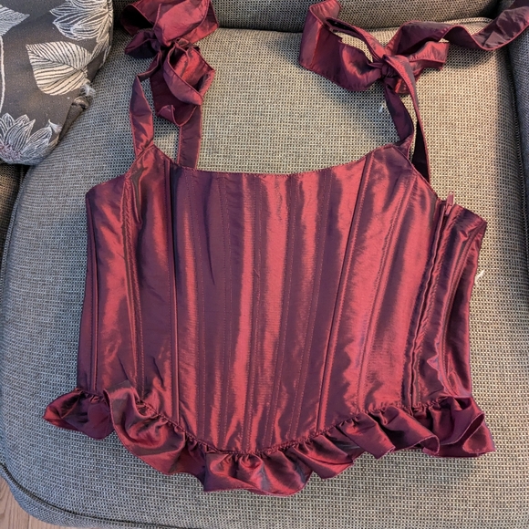 Dolls Kill Tops - WIDOW by Dolls Kill red corset top Large